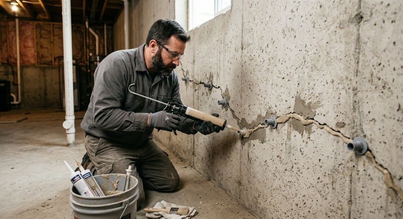 Basement Crack Repair in Menifee, CA