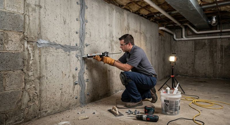 Basement Crack Repair in Menifee, CA