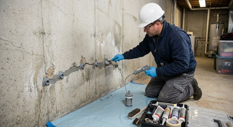 Basement Crack Repair in Menifee, CA