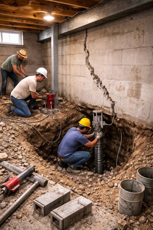 Foundation Structural Repair in Fallbrook, CA