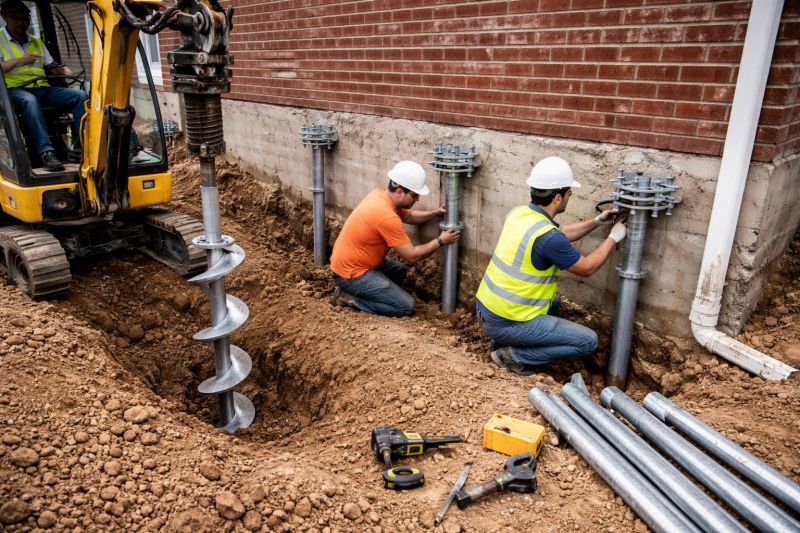 Helical Piers Installation in Menifee, CA
