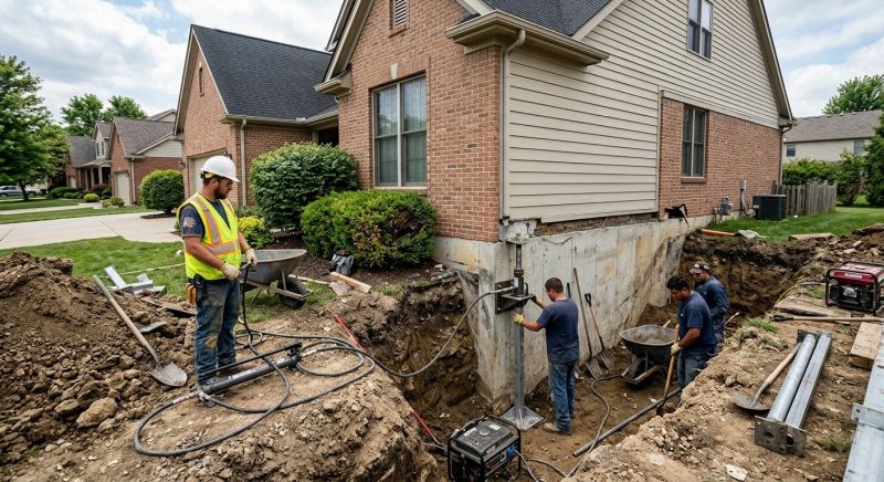 Sinking Foundation Repair in Banning, CA