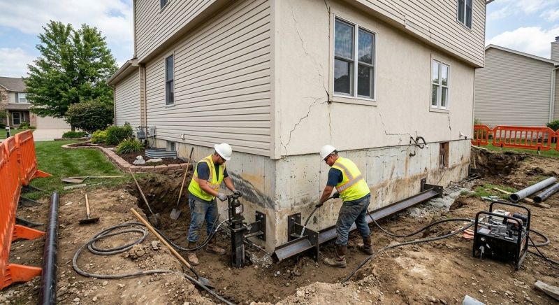 Sinking Foundation Repair in Menifee, CA
