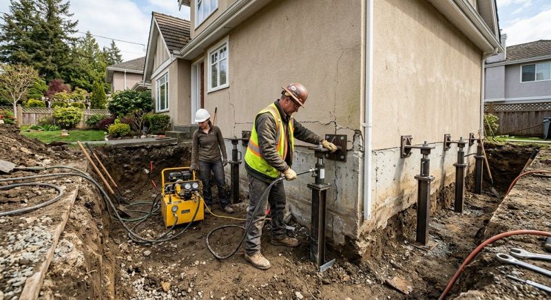 Sinking Foundation Repair in Menifee, CA