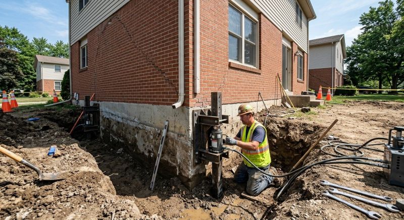 Sinking Foundation Repair in Murrieta, CA